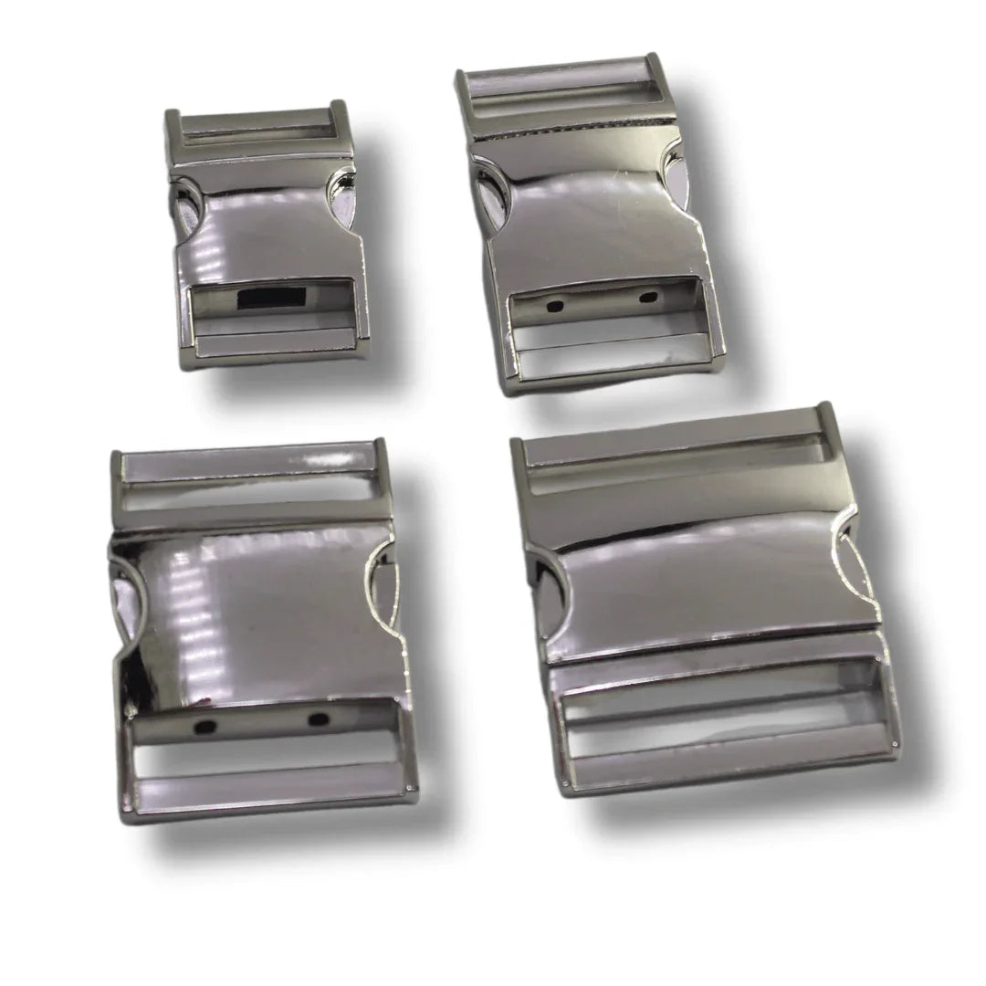 Set of 2 Metallic Clipsable Buckles available in 20mm, 25mm, 32mm or 38mm (in color Gold, Gunmetal, Mat Black, Pink Gold or Silver) #BMEx068 - ACCESSOIRES LEDUC BV