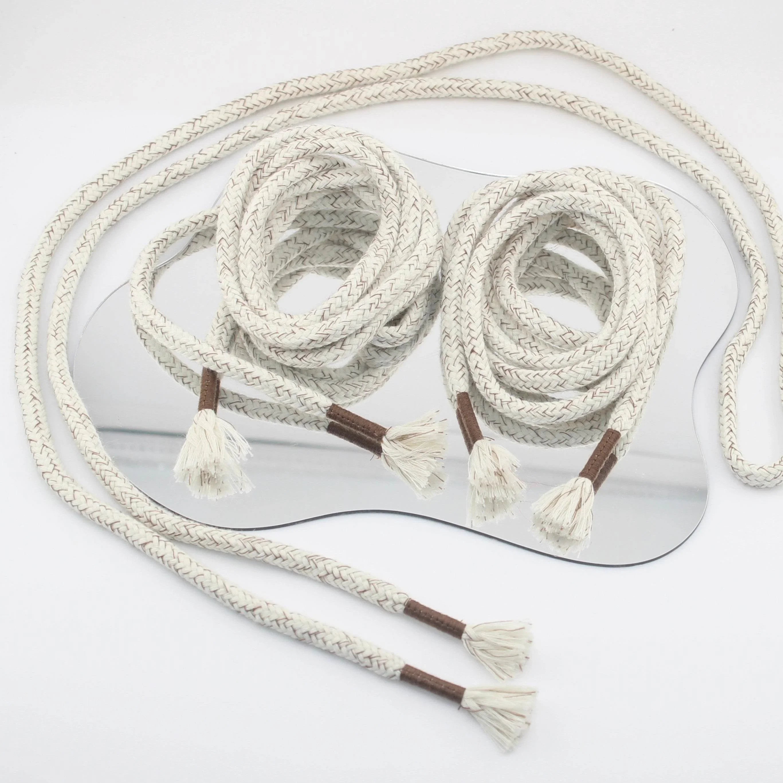 1 piece, 130cm / Ø7MM / Sweater / Trousers Cord with Fancy Tassel Cord Ends #COR4006 - ACCESSOIRES LEDUC BV
