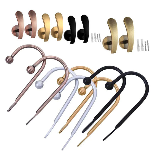 Set of 4 metal hooks for hanging curtains #HAK500 #HAK501 - ACCESSOIRES LEDUC BV
