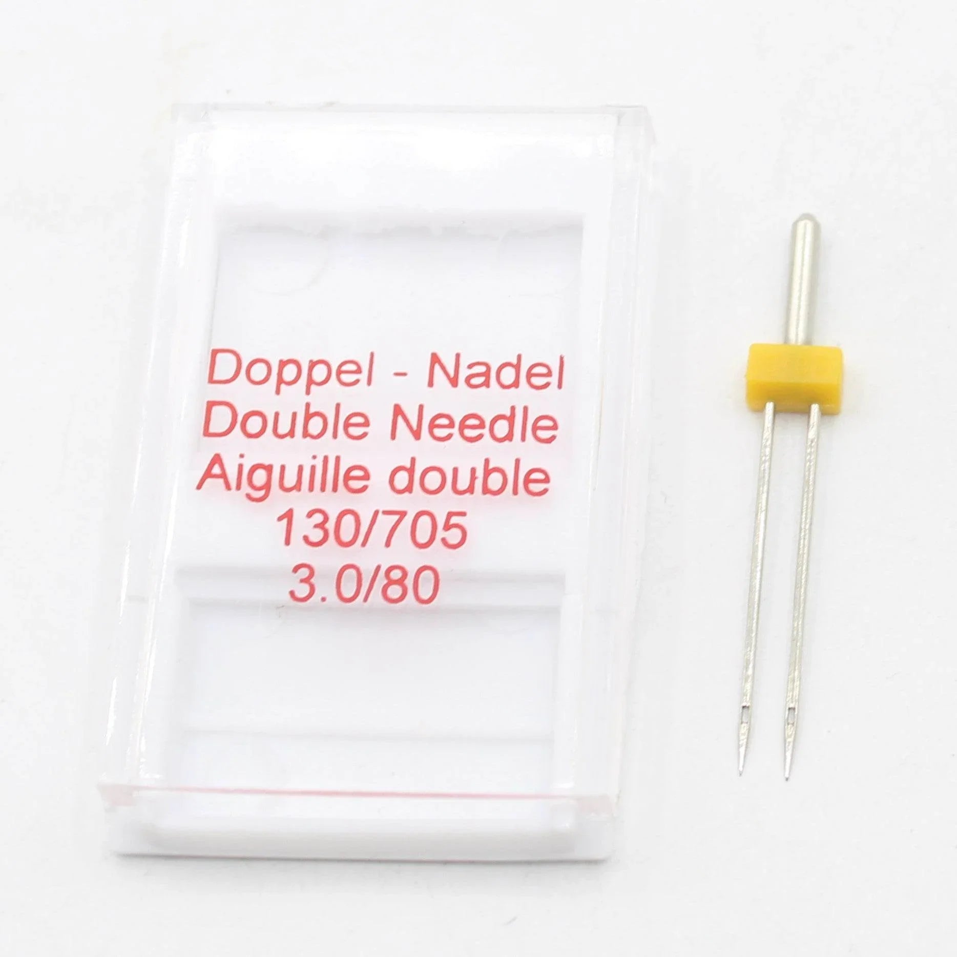 Double Twin Needles for Home Sewing Machines - available with spacing of 2mm 3mm or 4mm - ACCESSOIRES LEDUC BV