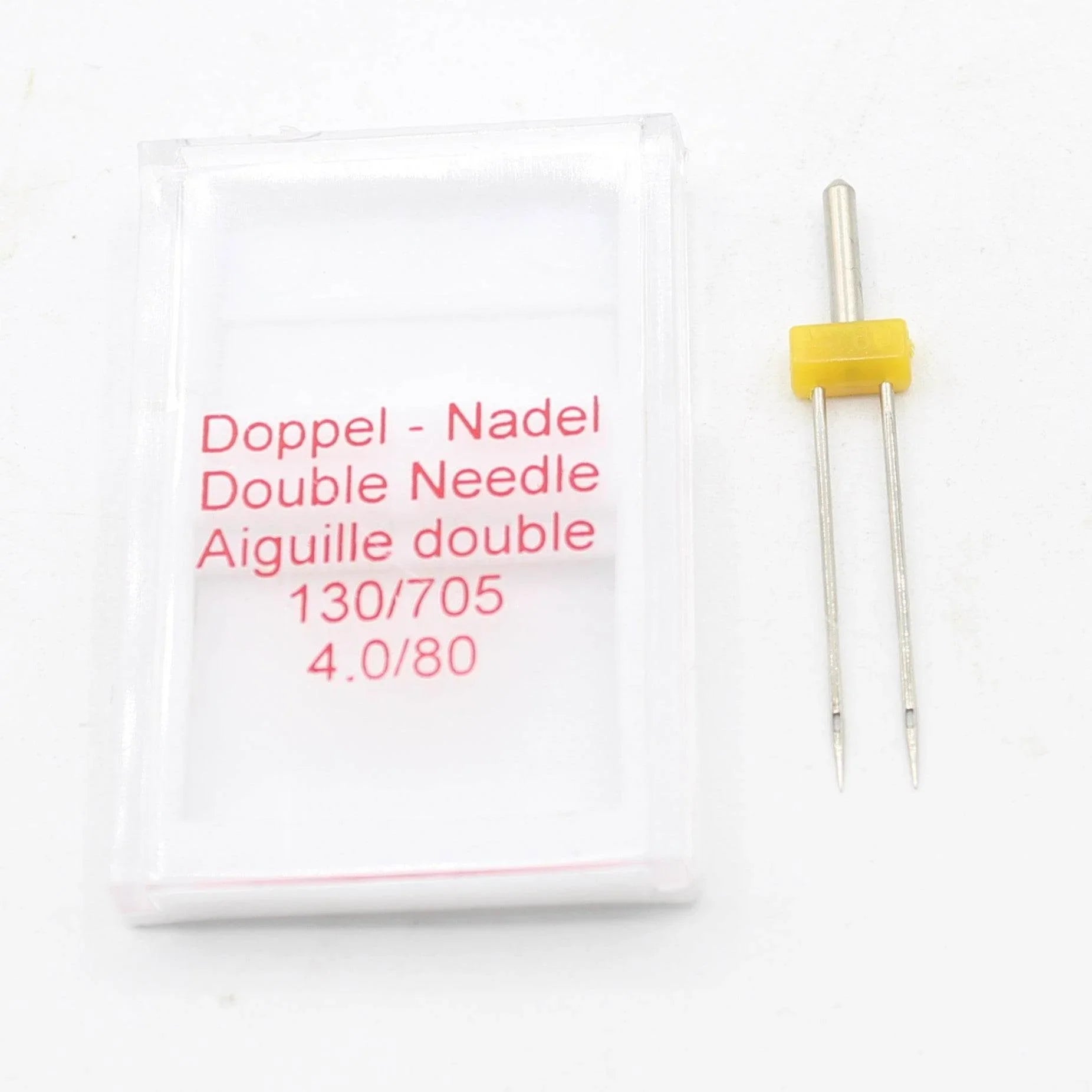 Double Twin Needles for Home Sewing Machines - available with spacing of 2mm 3mm or 4mm - ACCESSOIRES LEDUC BV
