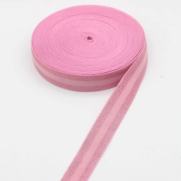 5 meters Elastic with Lurex Stripes 25mm #ELA2826 - ACCESSOIRES LEDUC BV
