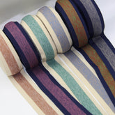 5 meters 40mm Bicolor Striped Soft Elastic #ELA3607 - ACCESSOIRES LEDUC BV