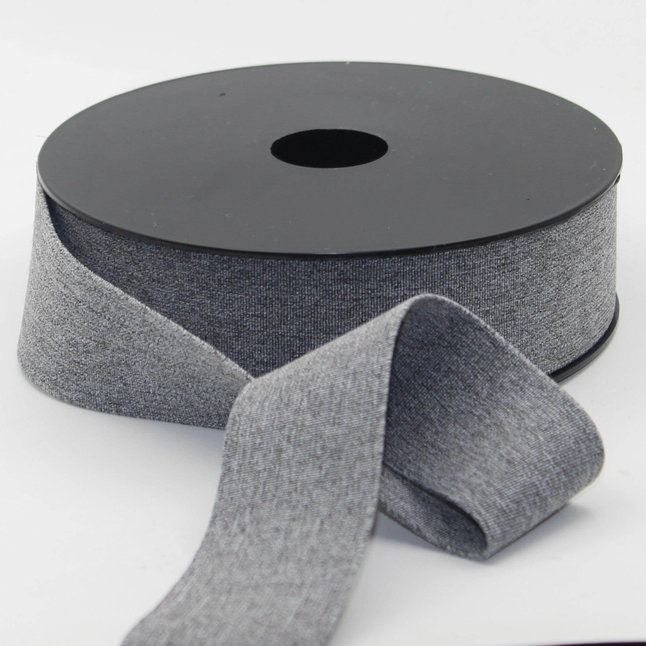10 meters Soft Boxer Elastic Grey (2 variants) 40mm #ELA3613 - ACCESSOIRES LEDUC BV