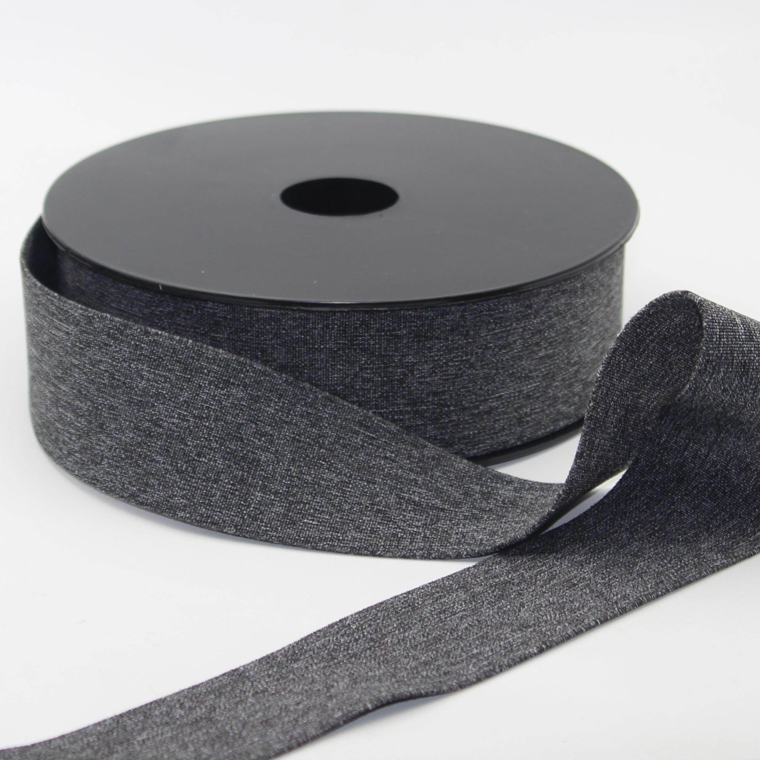 10 meters Soft Boxer Elastic Grey (2 variants) 40mm #ELA3613 - ACCESSOIRES LEDUC BV