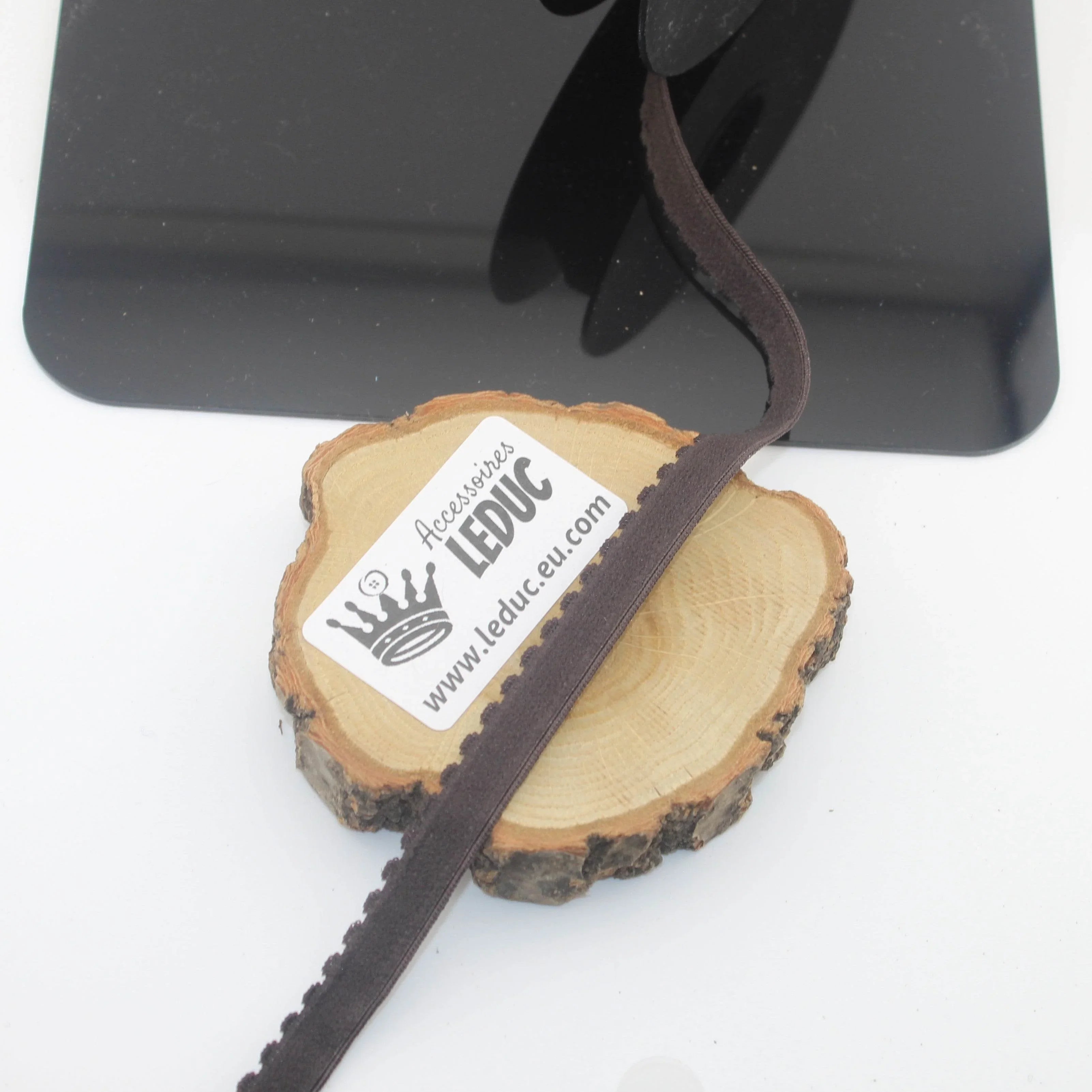 Soft 12mm Lingerie Elastic 10 meters with a Wave Edge on one side - ACCESSOIRES LEDUC BV