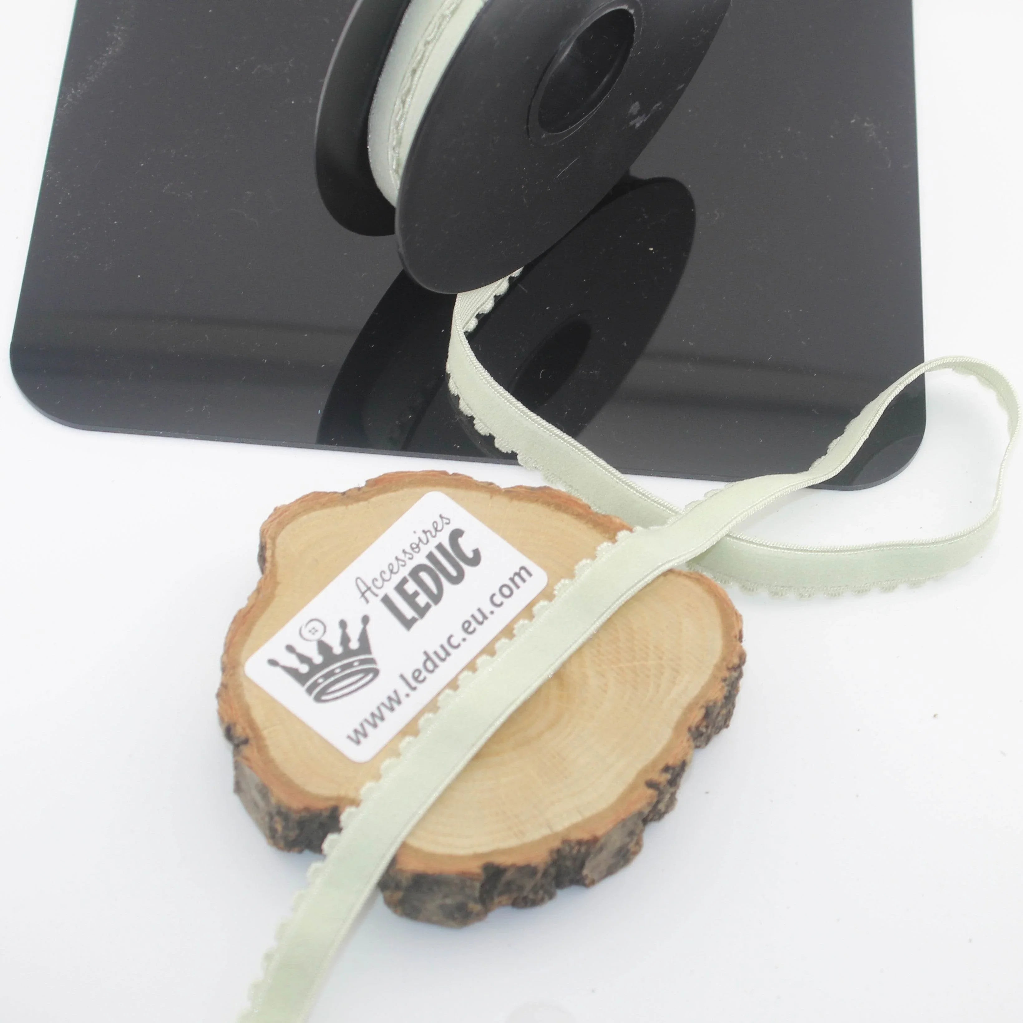 Soft 12mm Lingerie Elastic 10 meters with a Wave Edge on one side - ACCESSOIRES LEDUC BV