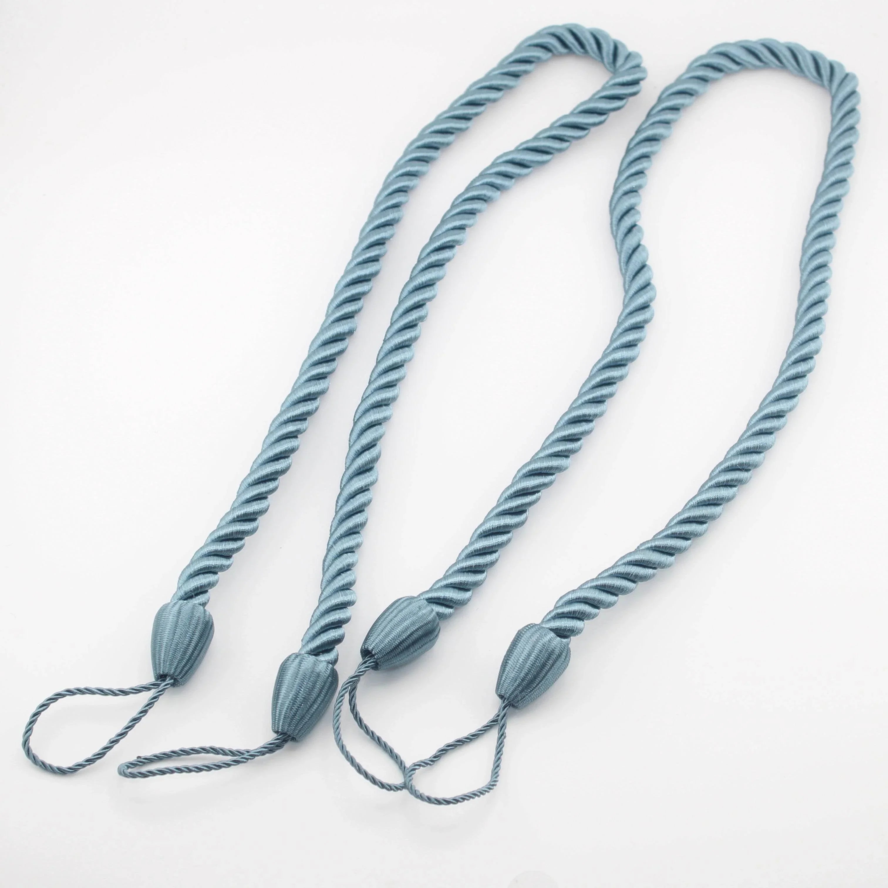 2 pairs (4 pieces - suitable for 2 windows) classic Tie-Backs for Curtains #EMB01 - ACCESSOIRES LEDUC BV