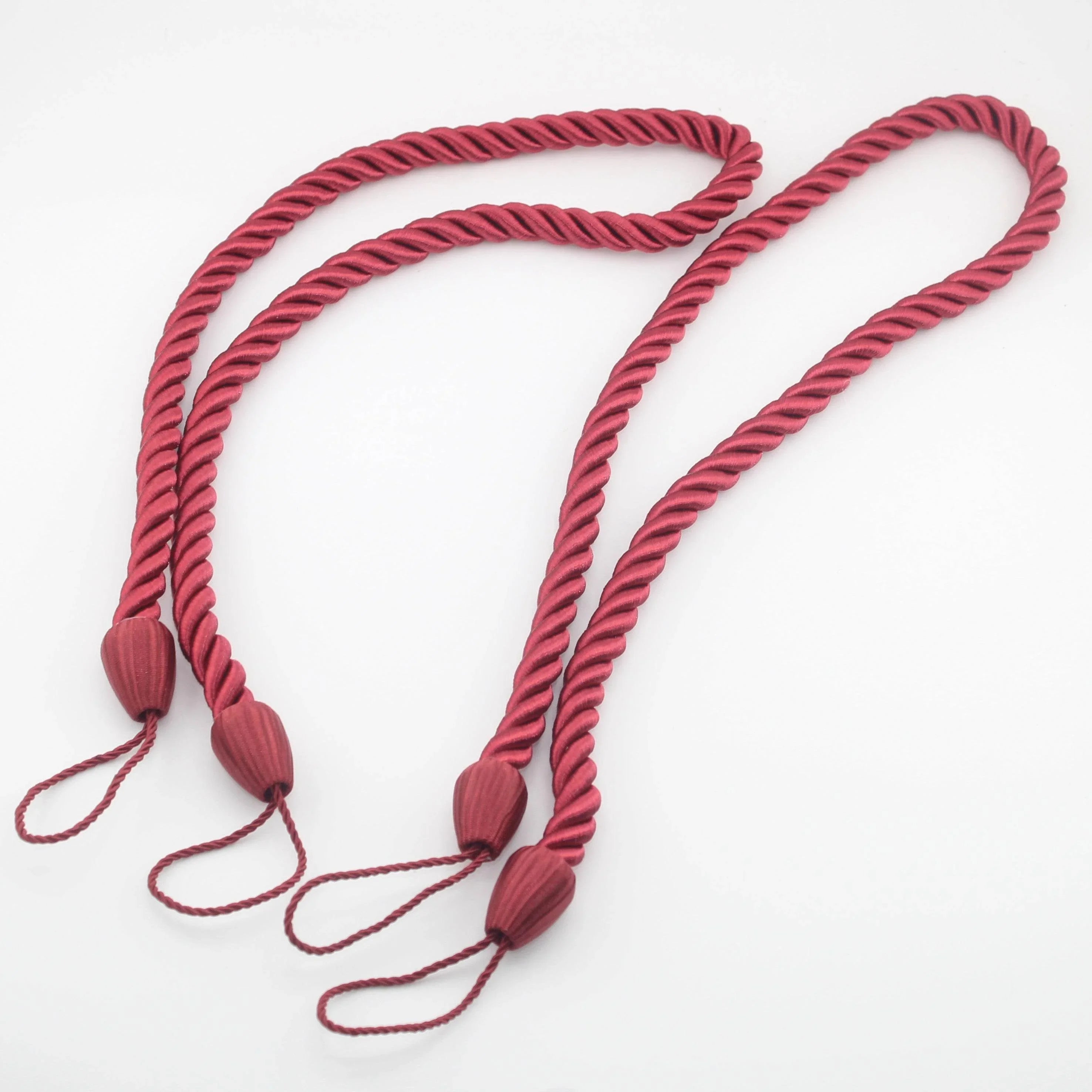 2 pairs (4 pieces - suitable for 2 windows) classic Tie-Backs for Curtains #EMB01 - ACCESSOIRES LEDUC BV