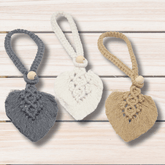 1 pair (2 pieces - suitable for 1 or 2 window(s)) Natural Looking Cotton Feather Tie Back (with a Wooden Ball Closure system) #EMB07 - ACCESSOIRES LEDUC BV