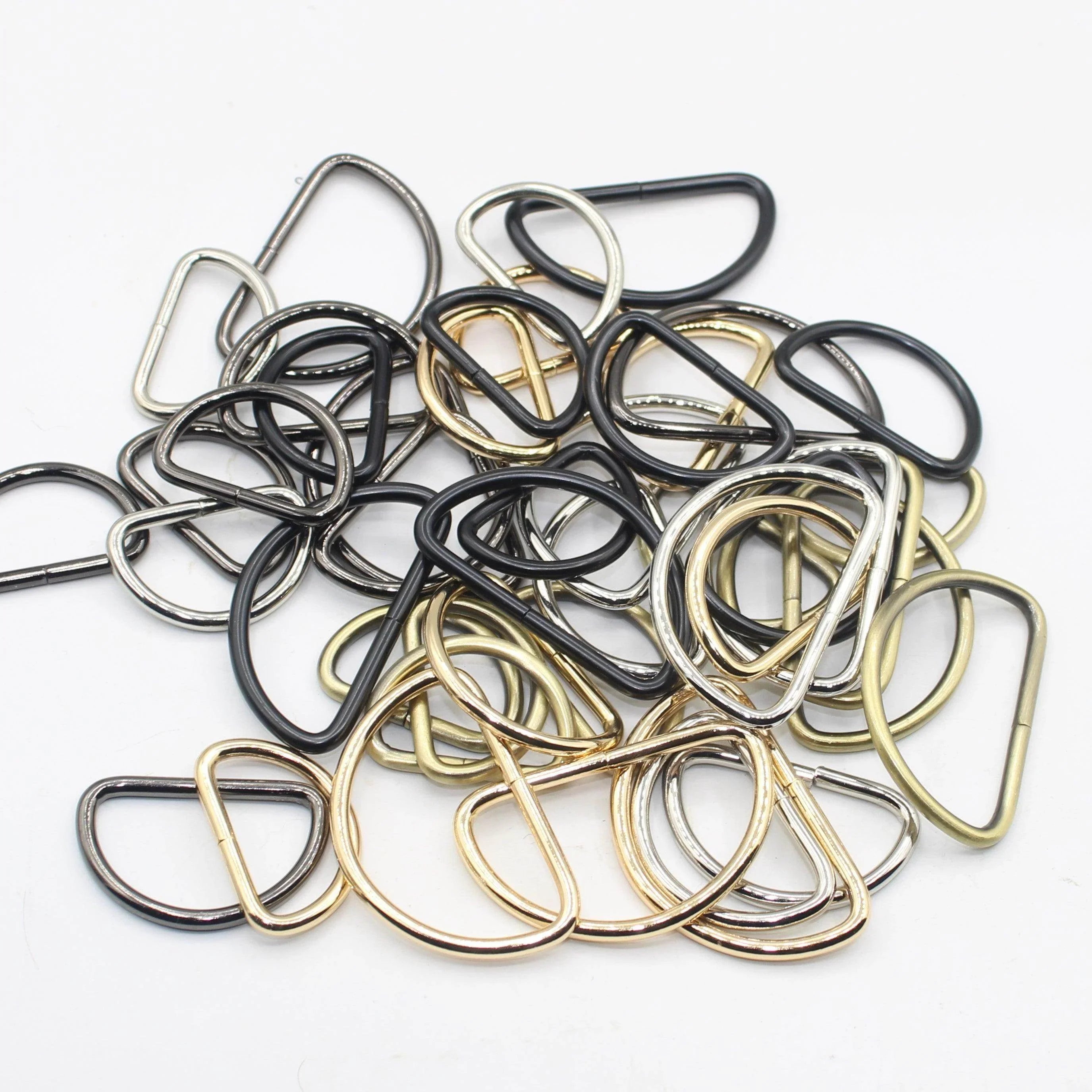 3 Buckles / Lobsters / D-Rings 30 / 40 or 50mm - Gold Silver Oldbrass Mat Black or Gunmetal - ACCESSOIRES LEDUC BV