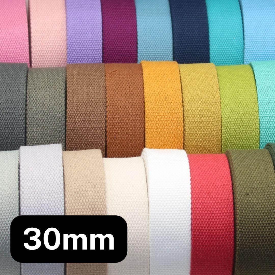 30mm Heavy Cotton Webbing #RUB1911 - ACCESSOIRES LEDUC BV