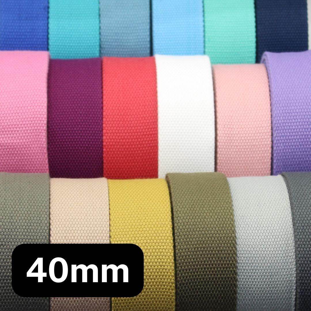 40mm Heavy Cotton Webbing #RUB1911 - ACCESSOIRES LEDUC BV