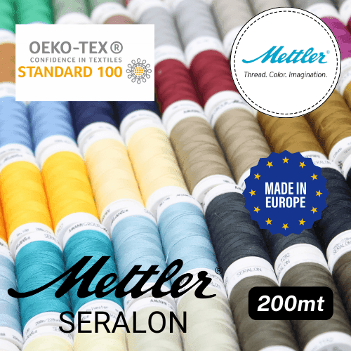 Mettler Seralon Yarn 200mt - 100% Polyester - Oekotex - Made in Europe - ACCESSOIRES LEDUC BV