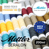 Mettler Seralon Yarn 200mt - 100% Polyester - Oekotex - Made in Europe - ACCESSOIRES LEDUC BV
