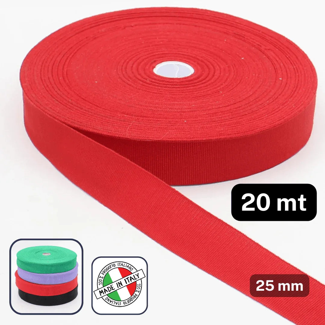 25mm-Gros Grain Ribbon **20 Meters** - ACCESSOIRES LEDUC BV