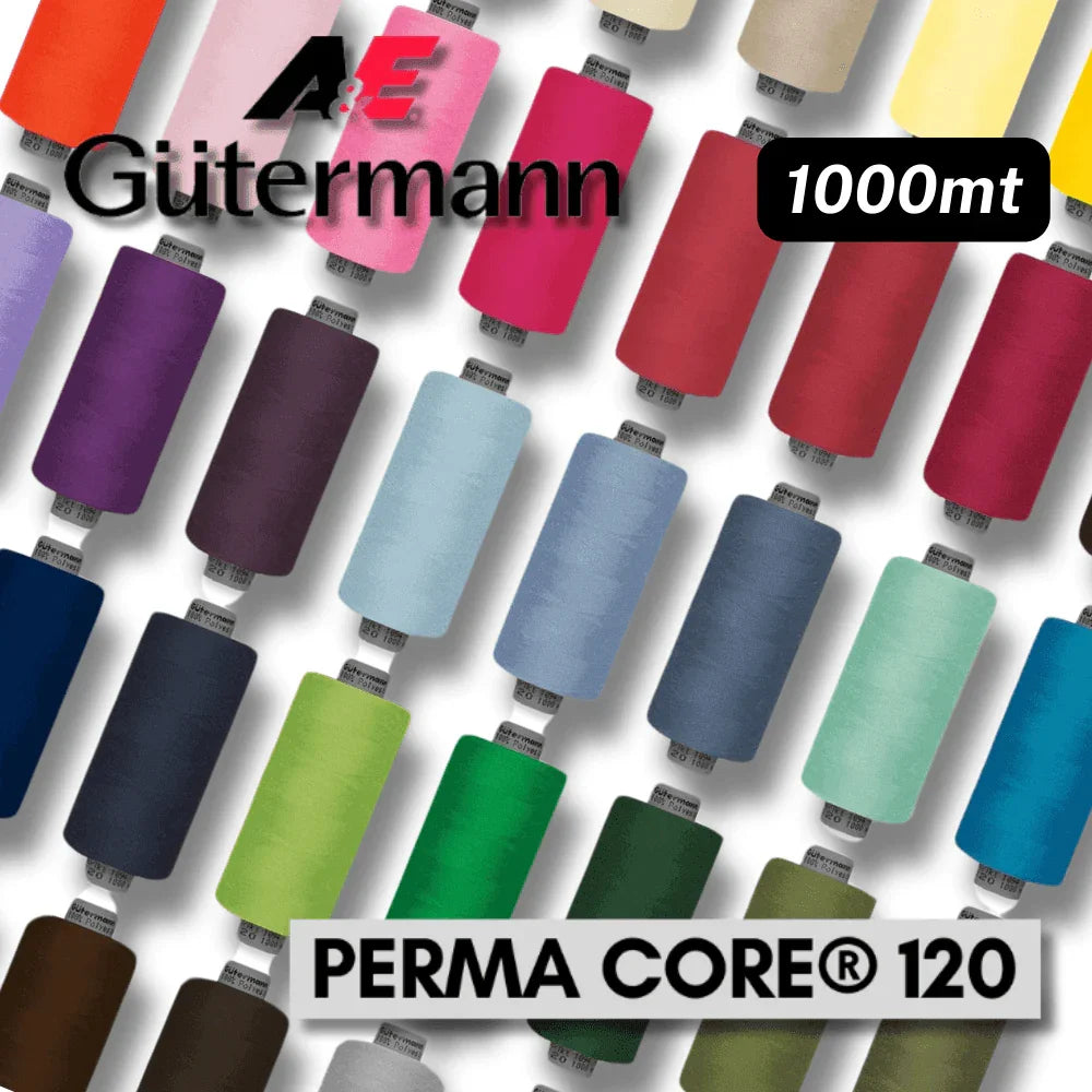1000mt Gutermann 100% Polyester Yarn - Perma core 120 - German Quality - ACCESSOIRES LEDUC BV