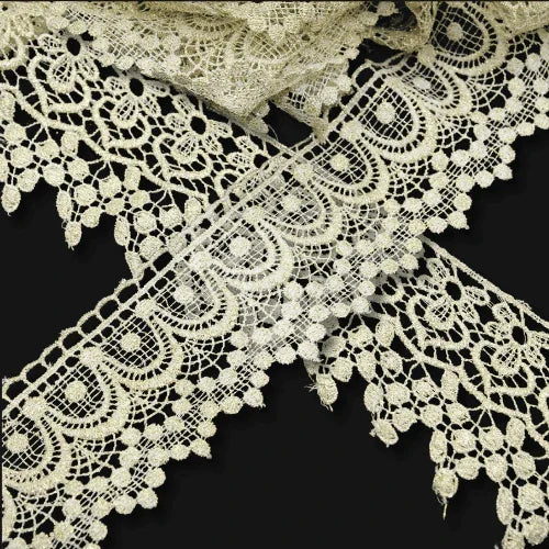3 meters 75mm Lurex Lace - ACCESSOIRES LEDUC BV