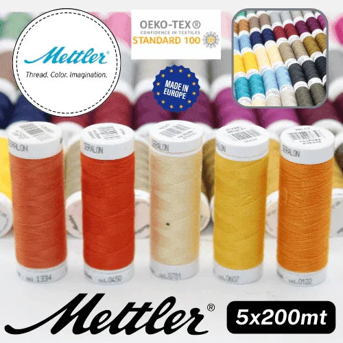 Amann Mettler Seralon Yarn 200mt - 100% Polyester - Oekotex - Made in Europe - ACCESSOIRES LEDUC BV