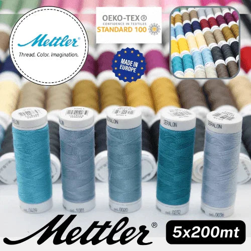 Amann Mettler Seralon Yarn 200mt - 100% Polyester - Oekotex - Made in Europe - ACCESSOIRES LEDUC BV