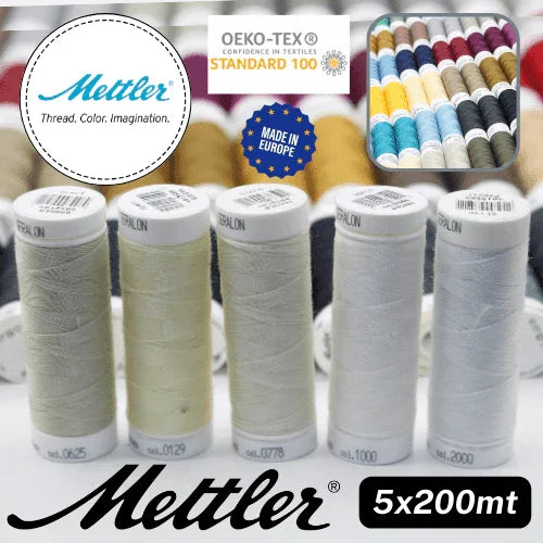 Amann Mettler Seralon Yarn 200mt - 100% Polyester - Oekotex - Made in Europe - ACCESSOIRES LEDUC BV