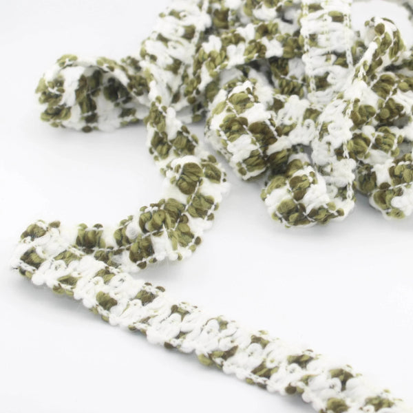 1 meter Wooly Knitted Trimming available in 24mm, 41mm or 58mm - ACCESSOIRES LEDUC BV