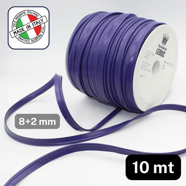 10 meters Simili - leather Piping 1/10 (10mm - 8+2mm) - Lilac or Purple - ACCESSOIRES LEDUC BV