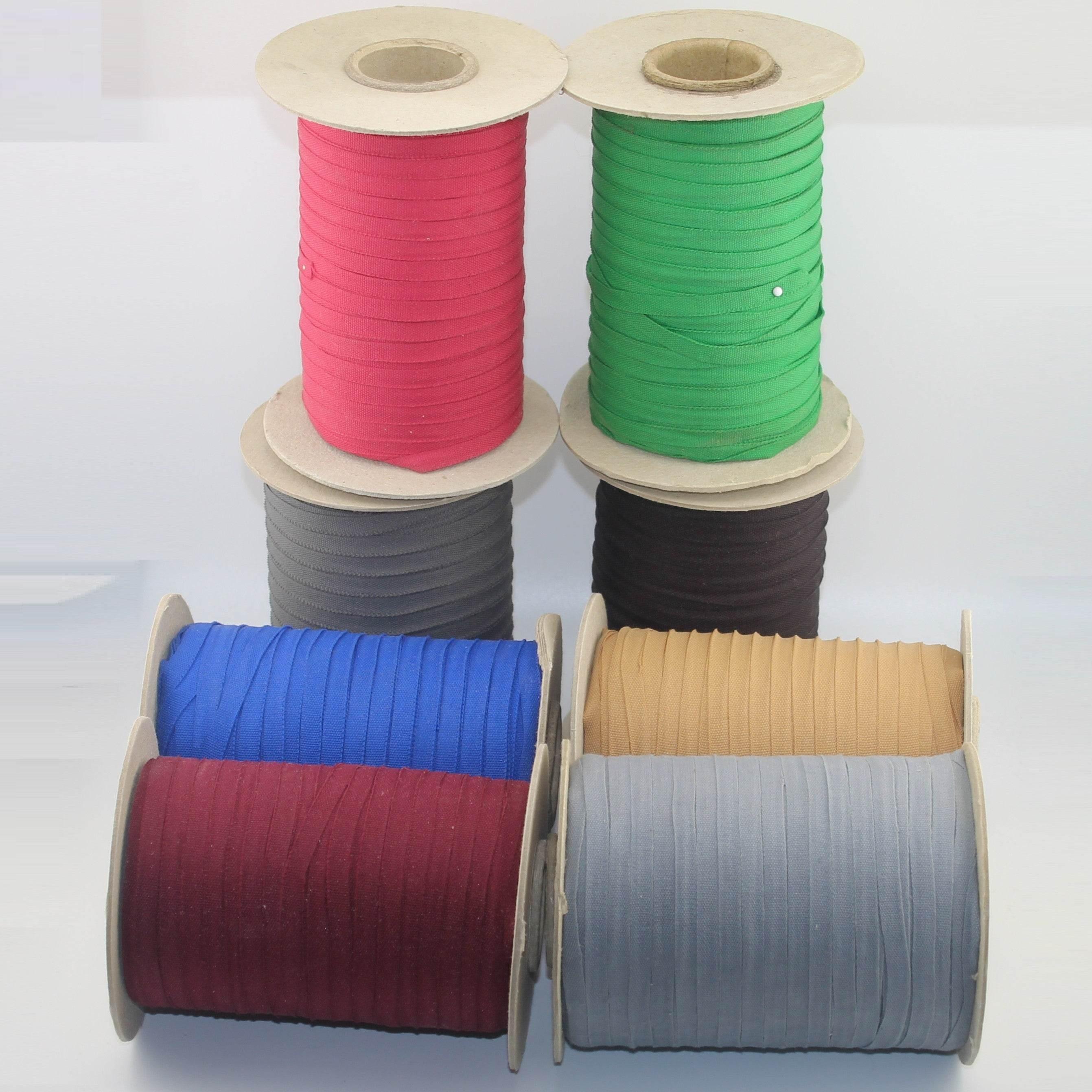 200 meters Polycotton Tape - Resistant, for Multiple Use - 7mm - Made in the Netherlands - ACCESSOIRES LEDUC BV