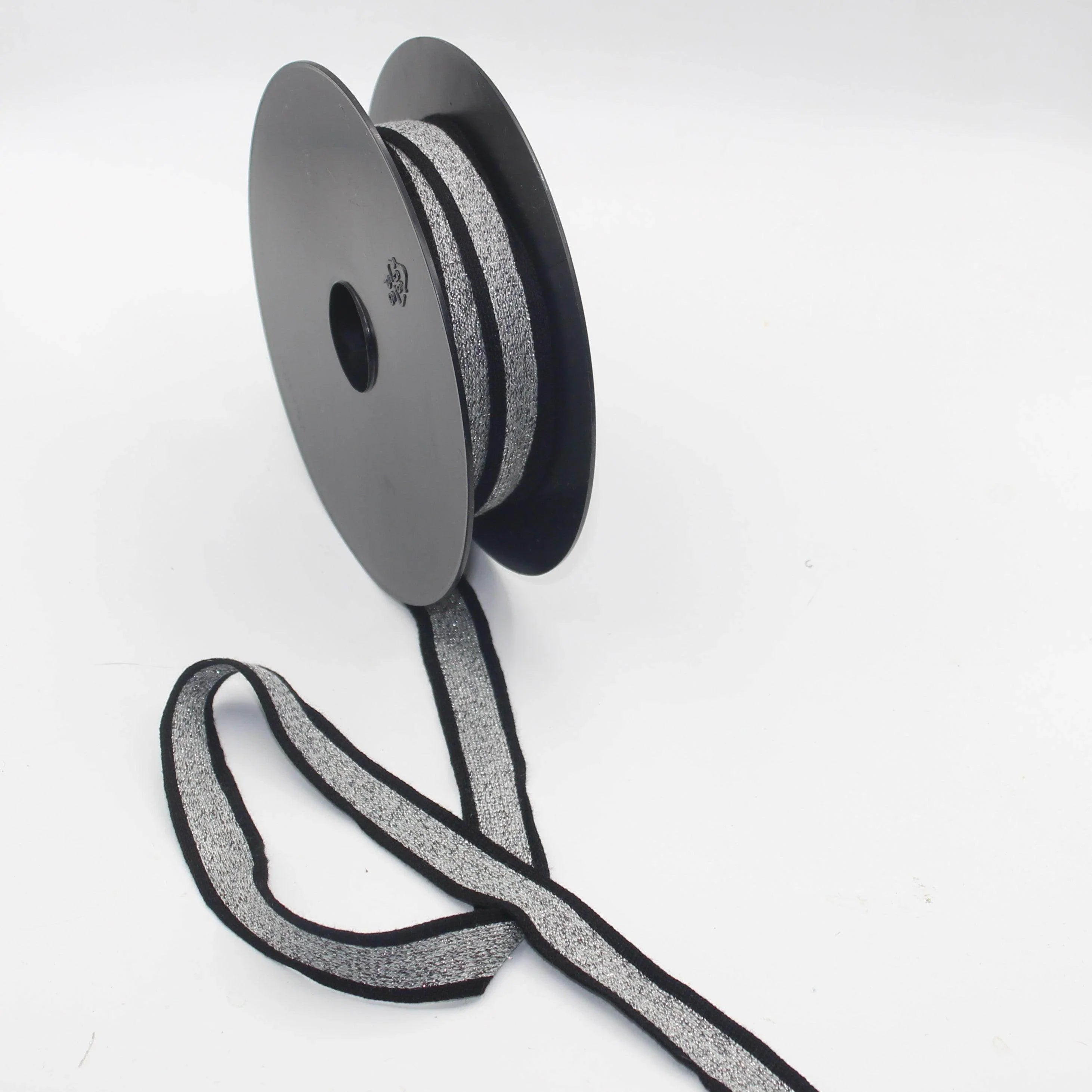 10 meters 20mm Knitted Soft Ribbon with Lurex #RUB1902 - ACCESSOIRES LEDUC BV