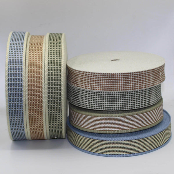 30mm Ecru Pixels Webbing 10mt #RUB3521 - ACCESSOIRES LEDUC BV