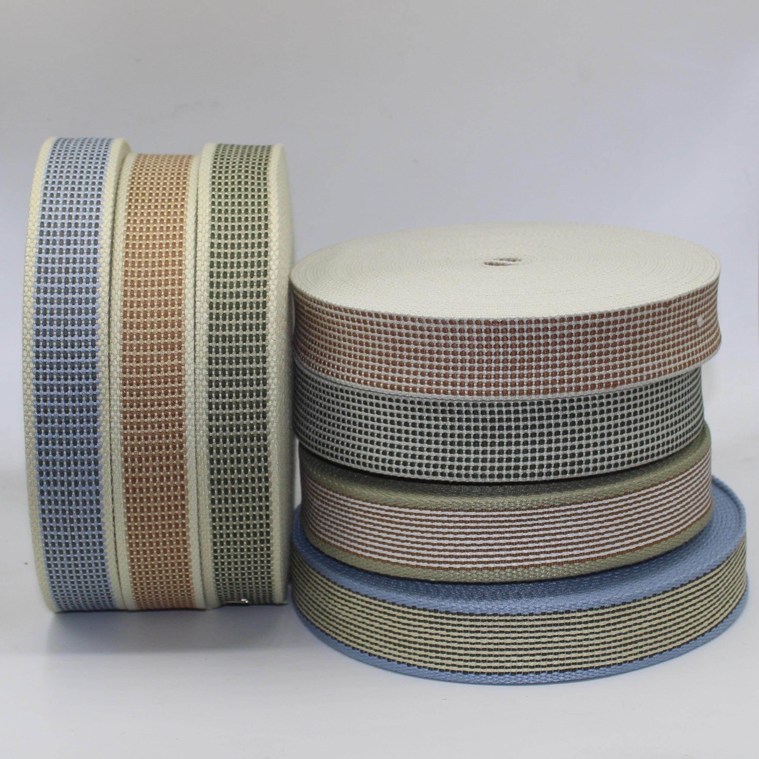 30mm Ecru Pixels Webbing 10mt #RUB3521 - ACCESSOIRES LEDUC BV