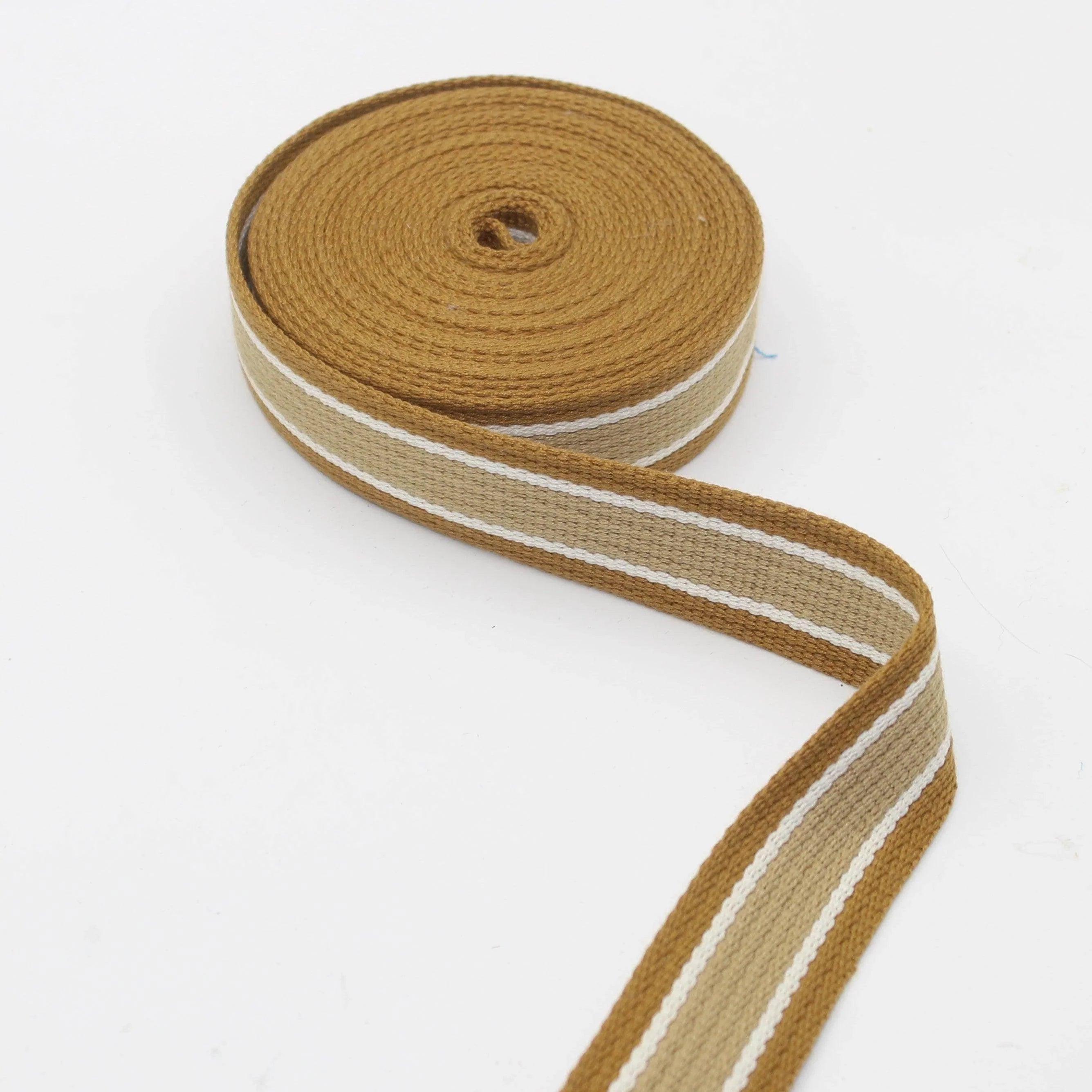32mm Structured Webbing with Stripes 5/10/45mt #RUB3538 - ACCESSOIRES LEDUC BV