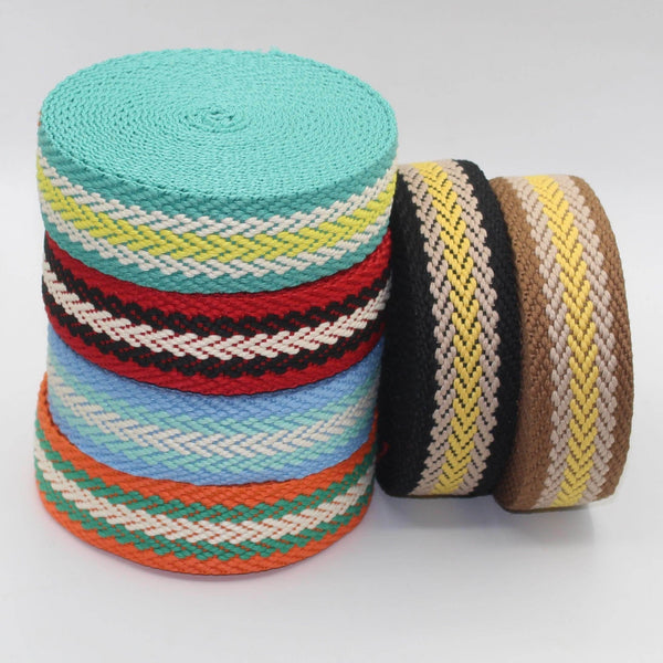 38mm Structured Multi Arrow Webbing 5/10/45mt #RUB3542 - ACCESSOIRES LEDUC BV