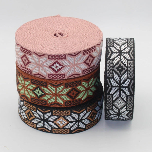 40mm Geometric Webbing 5/10/45mt #RUB3548 - ACCESSOIRES LEDUC BV