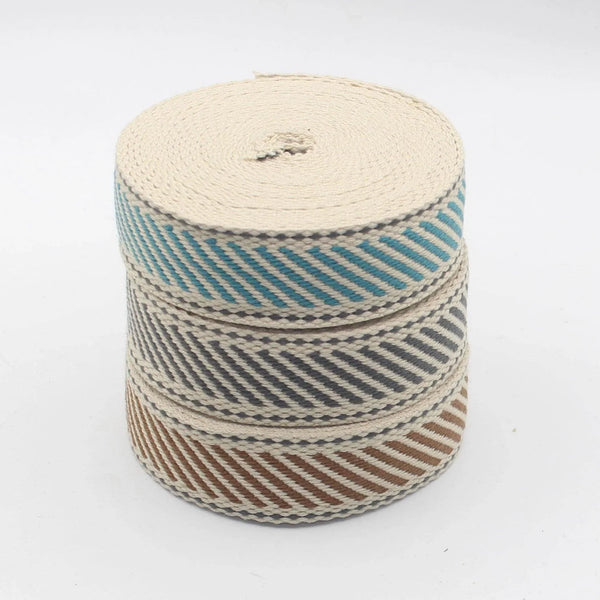 30mm Diagonal Design Webbing 5/10/45mt #RUB3552 - ACCESSOIRES LEDUC BV