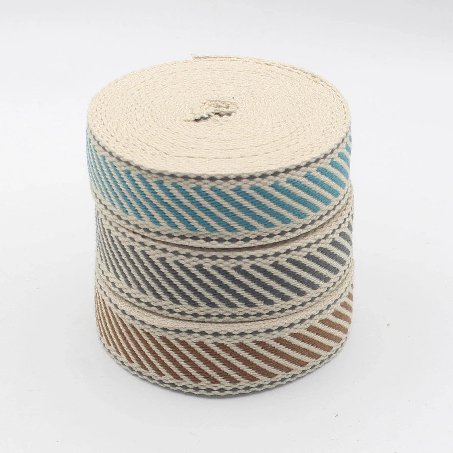 30mm Diagonal Design Webbing 5/10/45mt #RUB3552 - ACCESSOIRES LEDUC BV