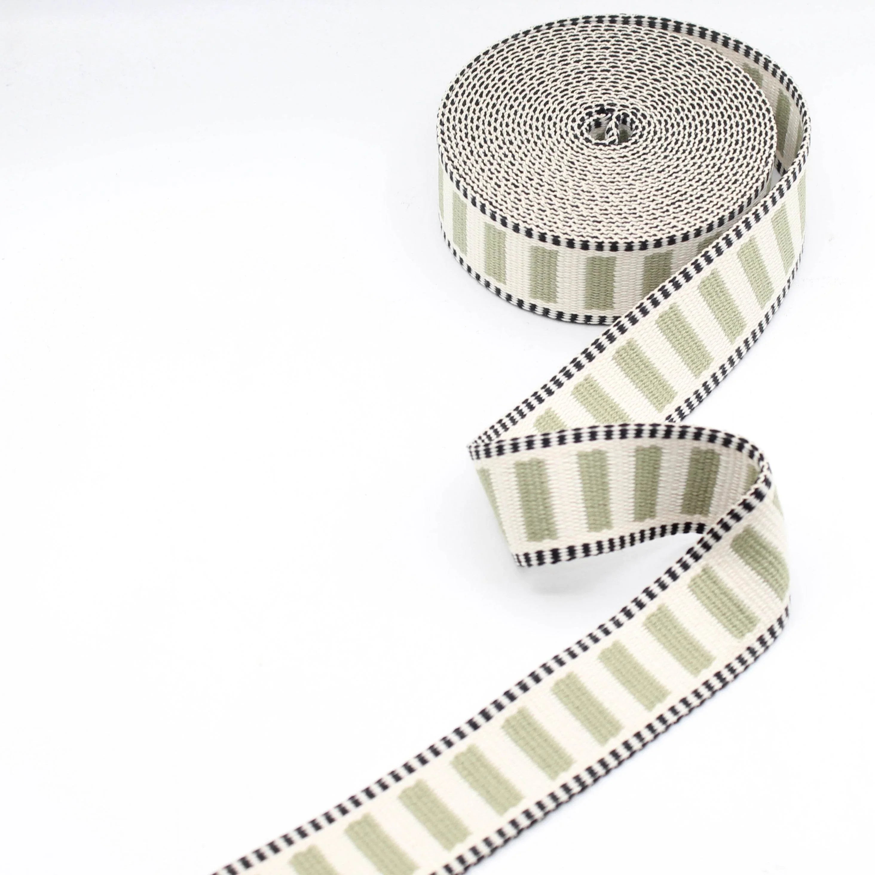 10 meters 32mm or 38mm Railway Colorful Polyester Tricolor Webbing #RUB3571 - ACCESSOIRES LEDUC BV