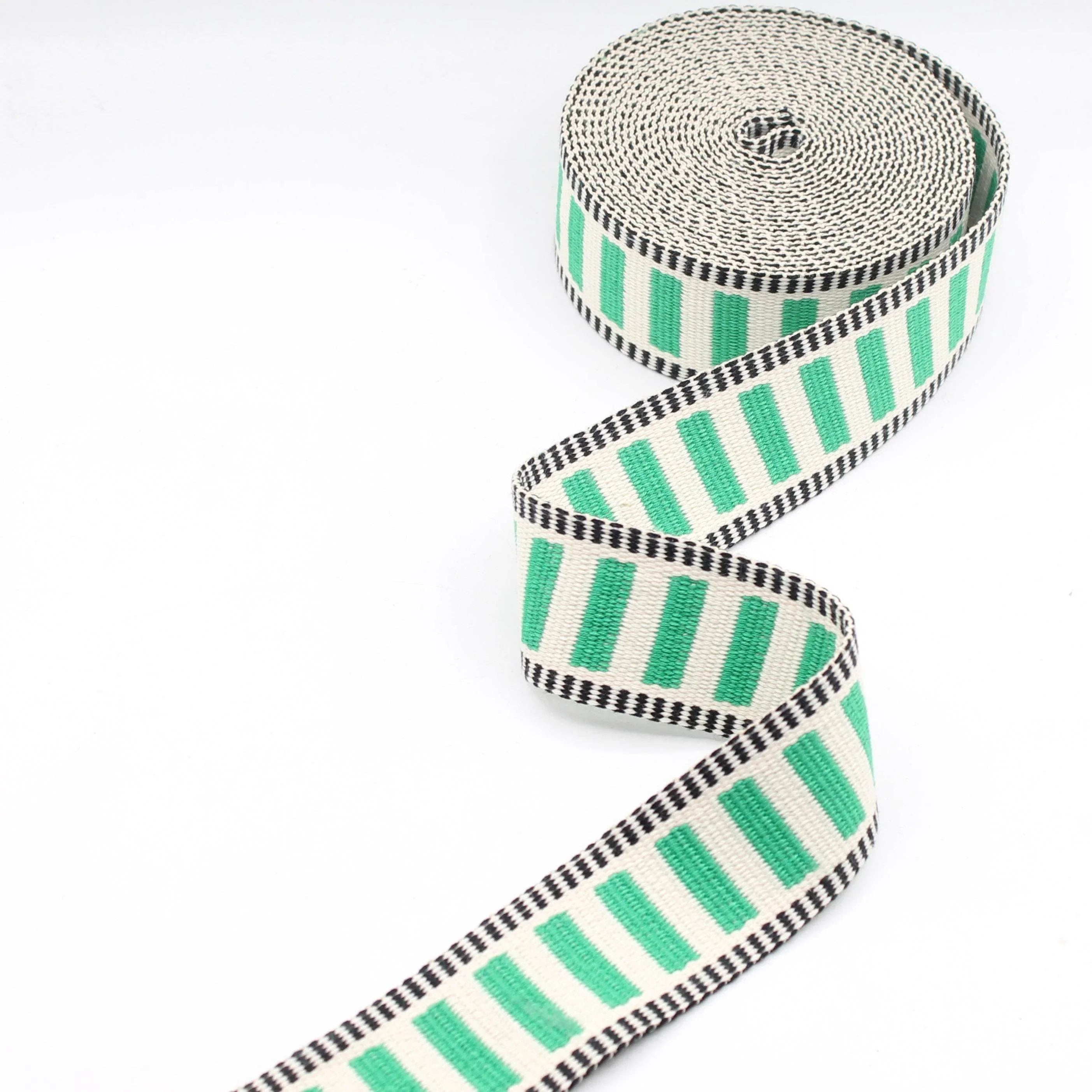 10 meters 32mm or 38mm Railway Colorful Polyester Tricolor Webbing #RUB3571 - ACCESSOIRES LEDUC BV