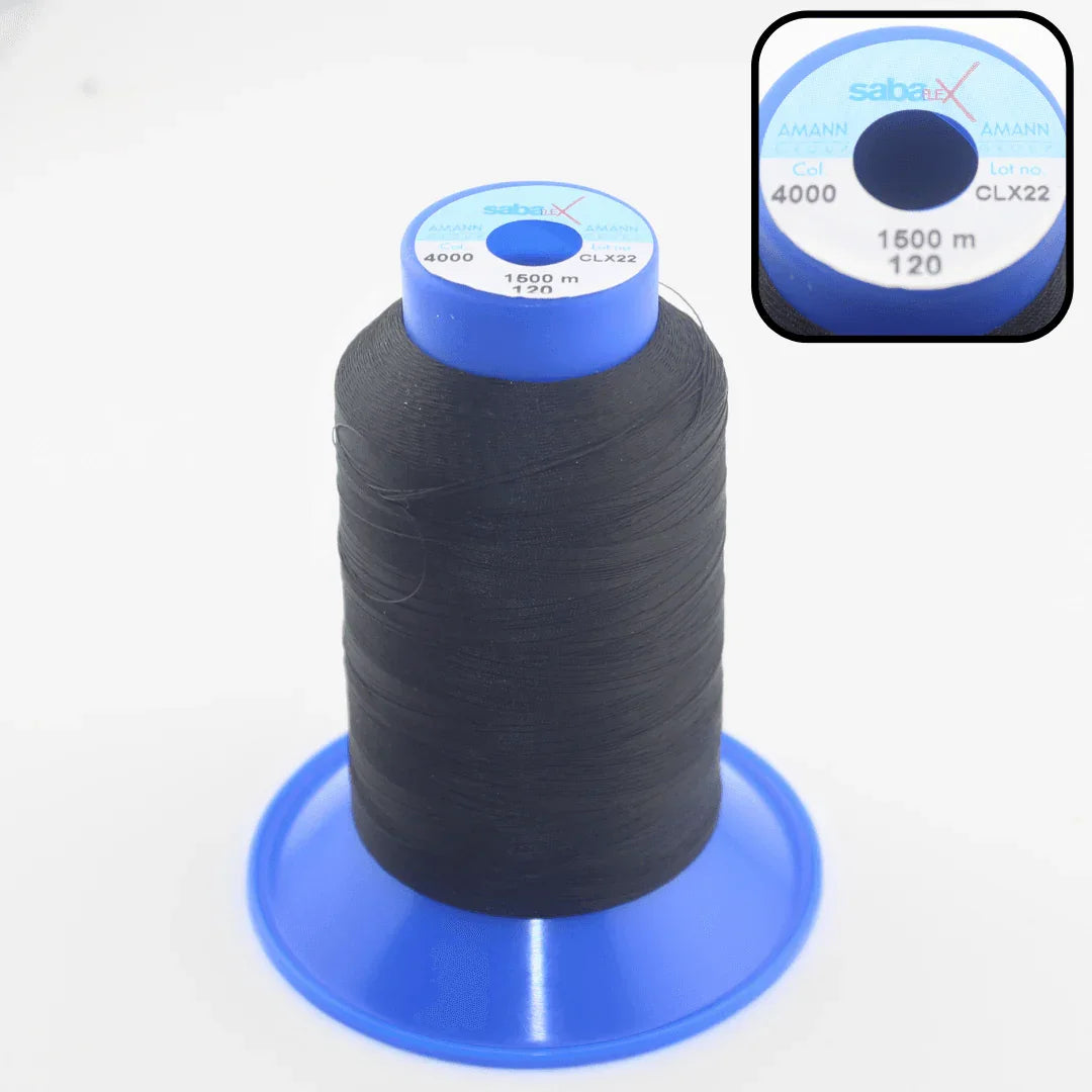 Cone of Amann Sabaflex highly extensible Yarn - ACCESSOIRES LEDUC BV