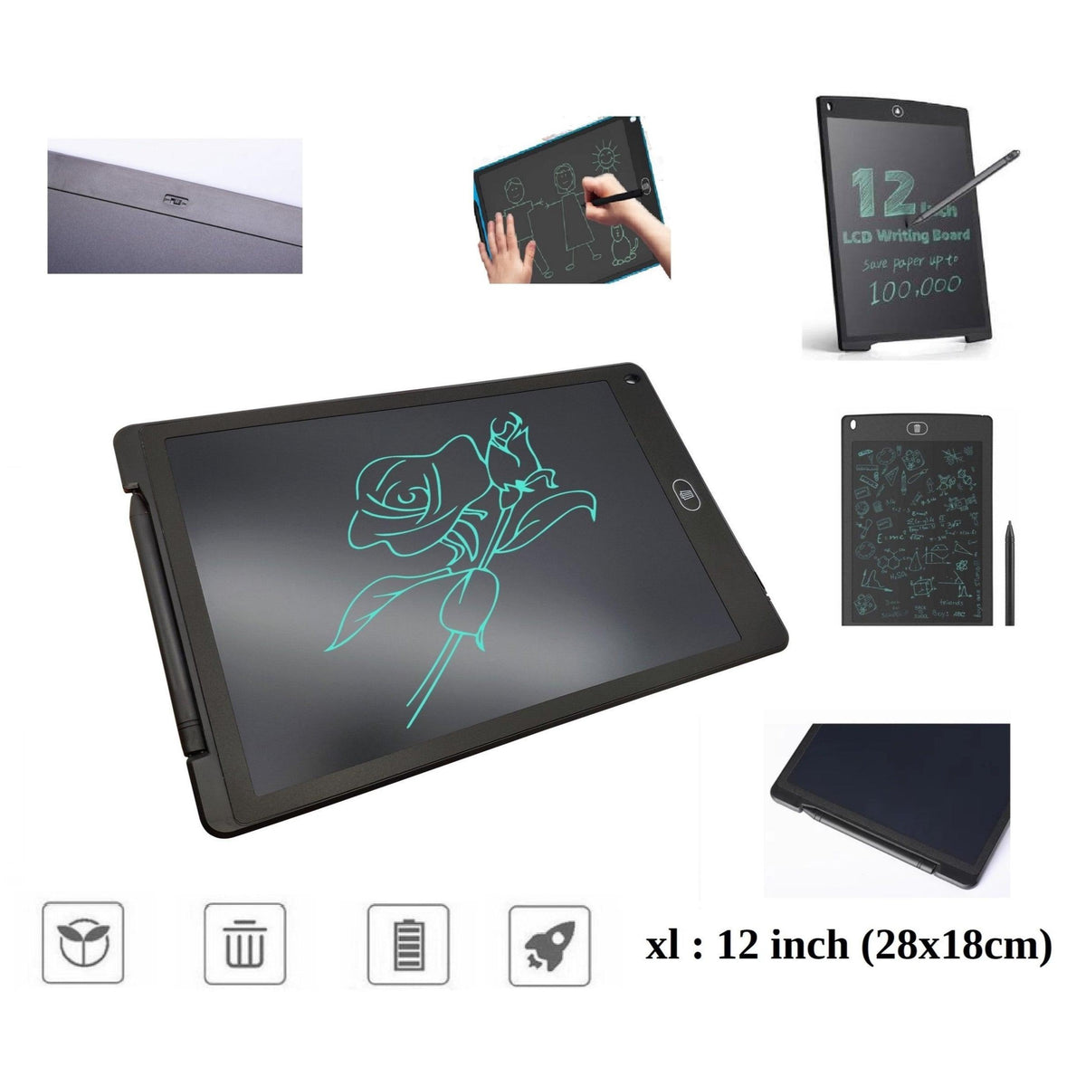 20€ sur 12 pouces Tablette d'écriture LCD Tablette Graphique