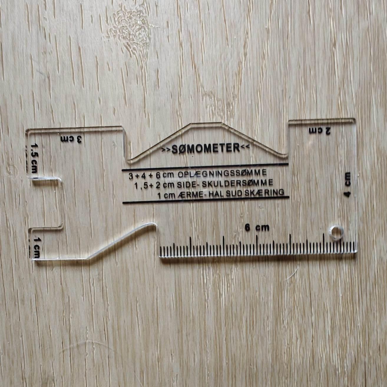 Seam Gauge and or Somometer rulers in Transparent plastic - ACCESSOIRES LEDUC BV