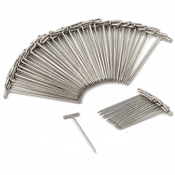 Alfileres en T de 27 mm para Costura, Patchwork y Bloqueo – Paquete de 500