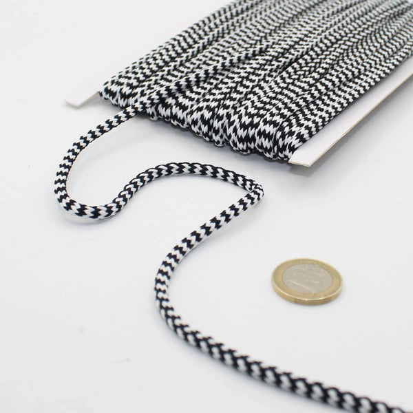 20 meters Bicolor Cord 5mm #COR3014 - ACCESSOIRES LEDUC BV