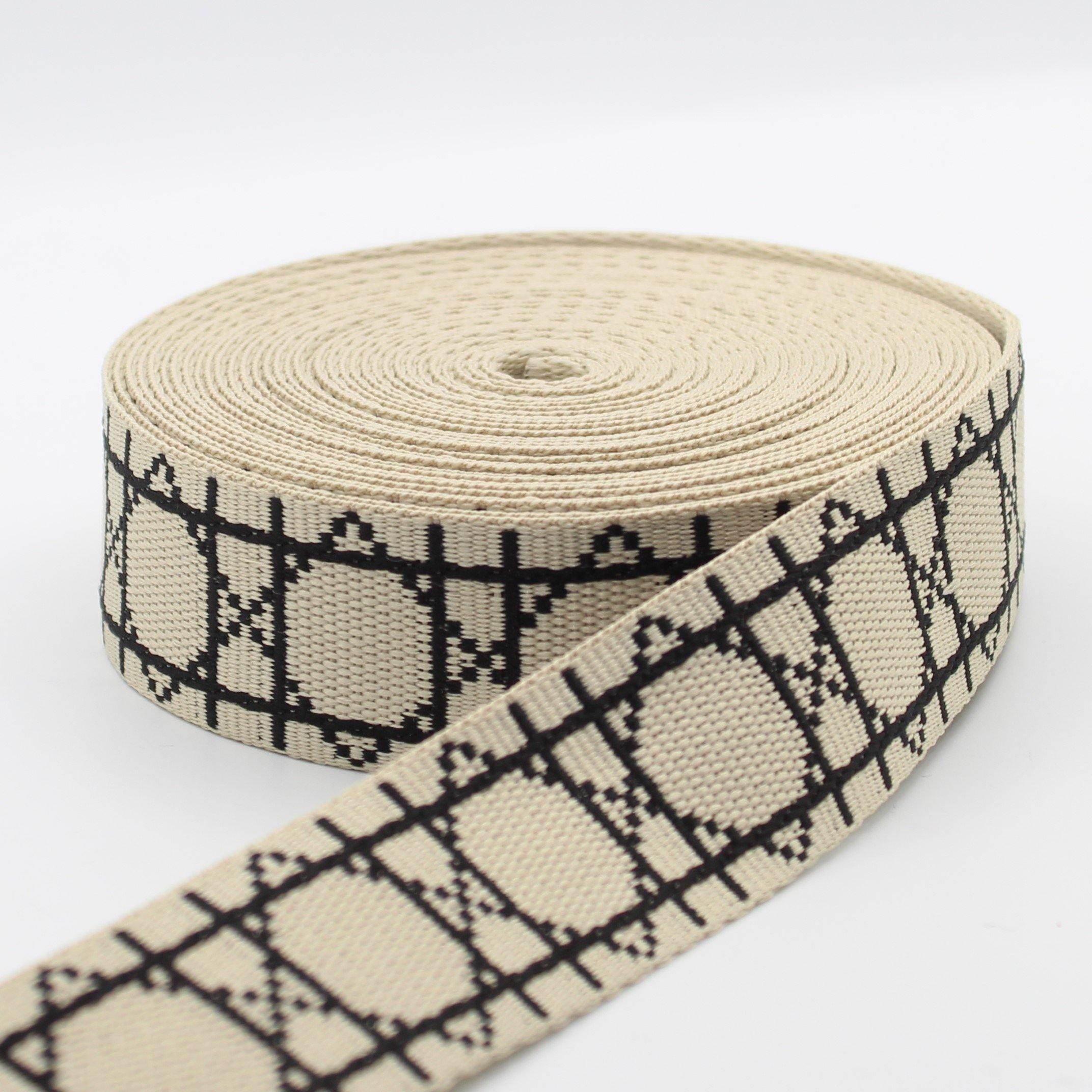 5 Meters 38mm Octagone Webbing #RUB1947 - ACCESSOIRES LEDUC BV