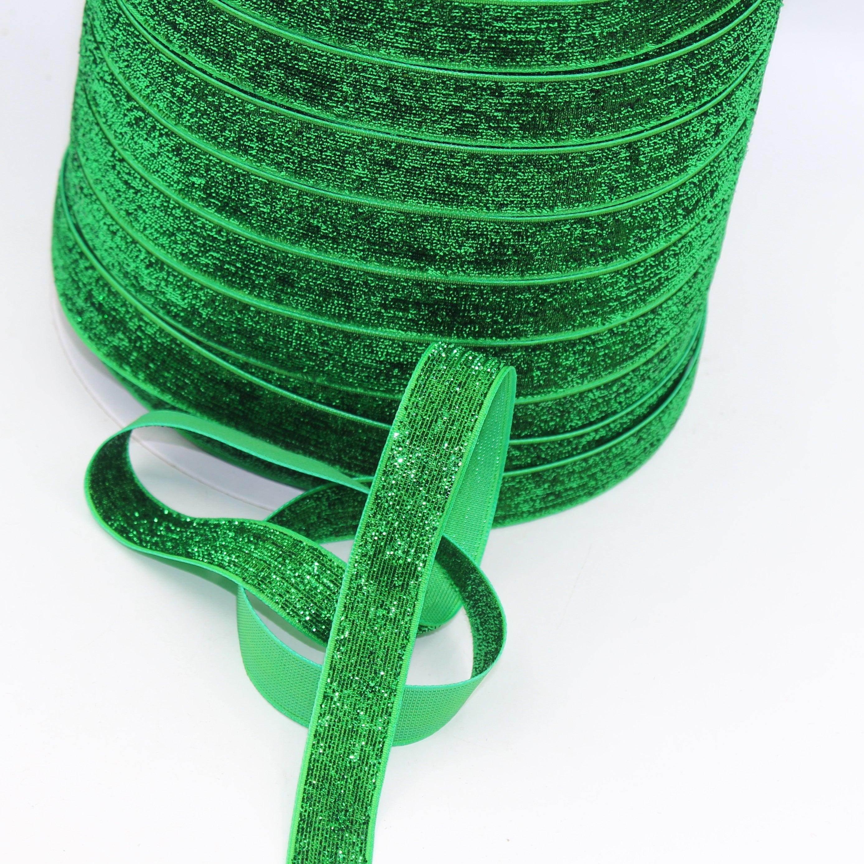 5 Meters 16mm Elastic Lurex Velvet Ribbon #VEL1504 - ACCESSOIRES LEDUC BV