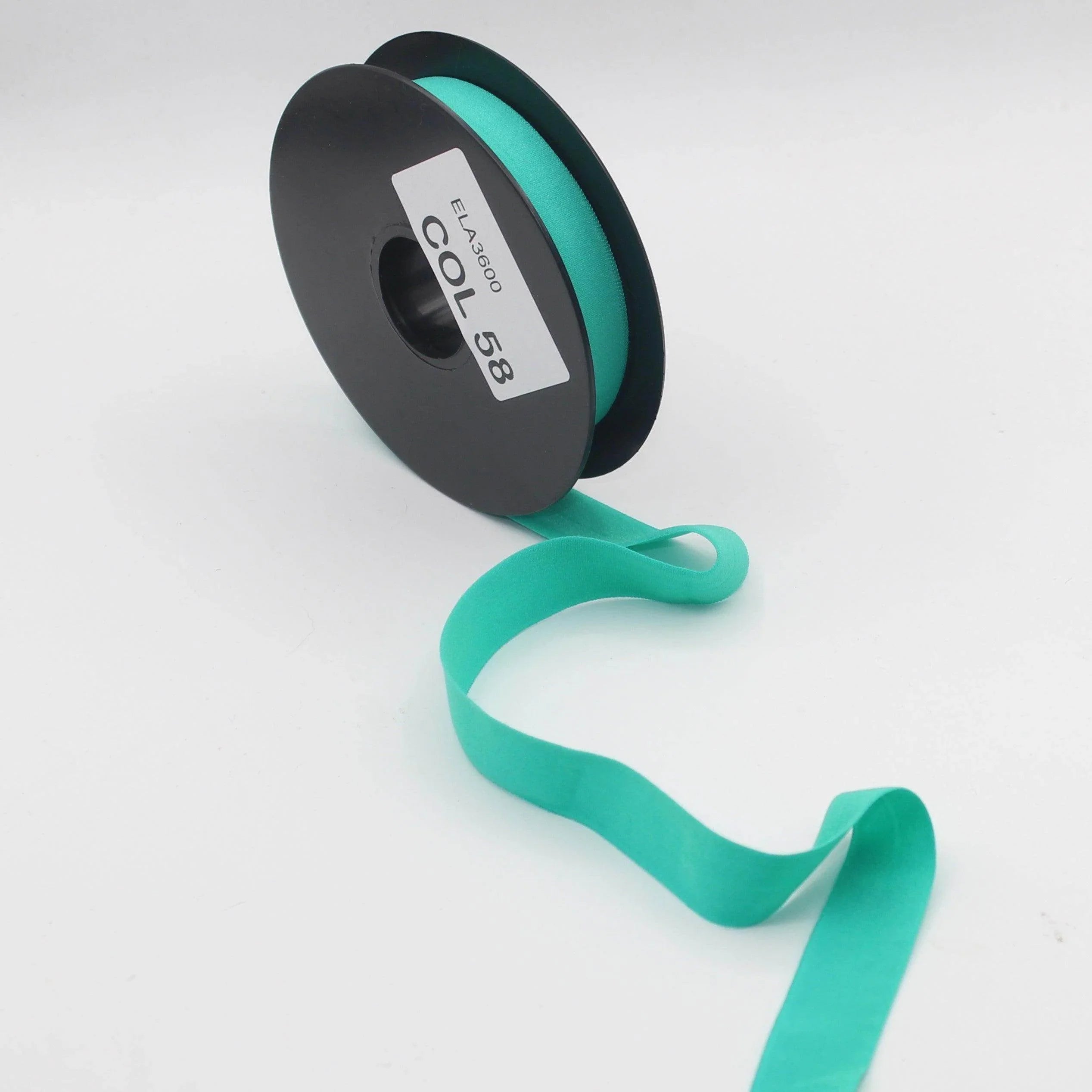 10mt Soft Elastic Bias Binding in Polyester 18mm prefolded #ELA3600 - ACCESSOIRES LEDUC BV