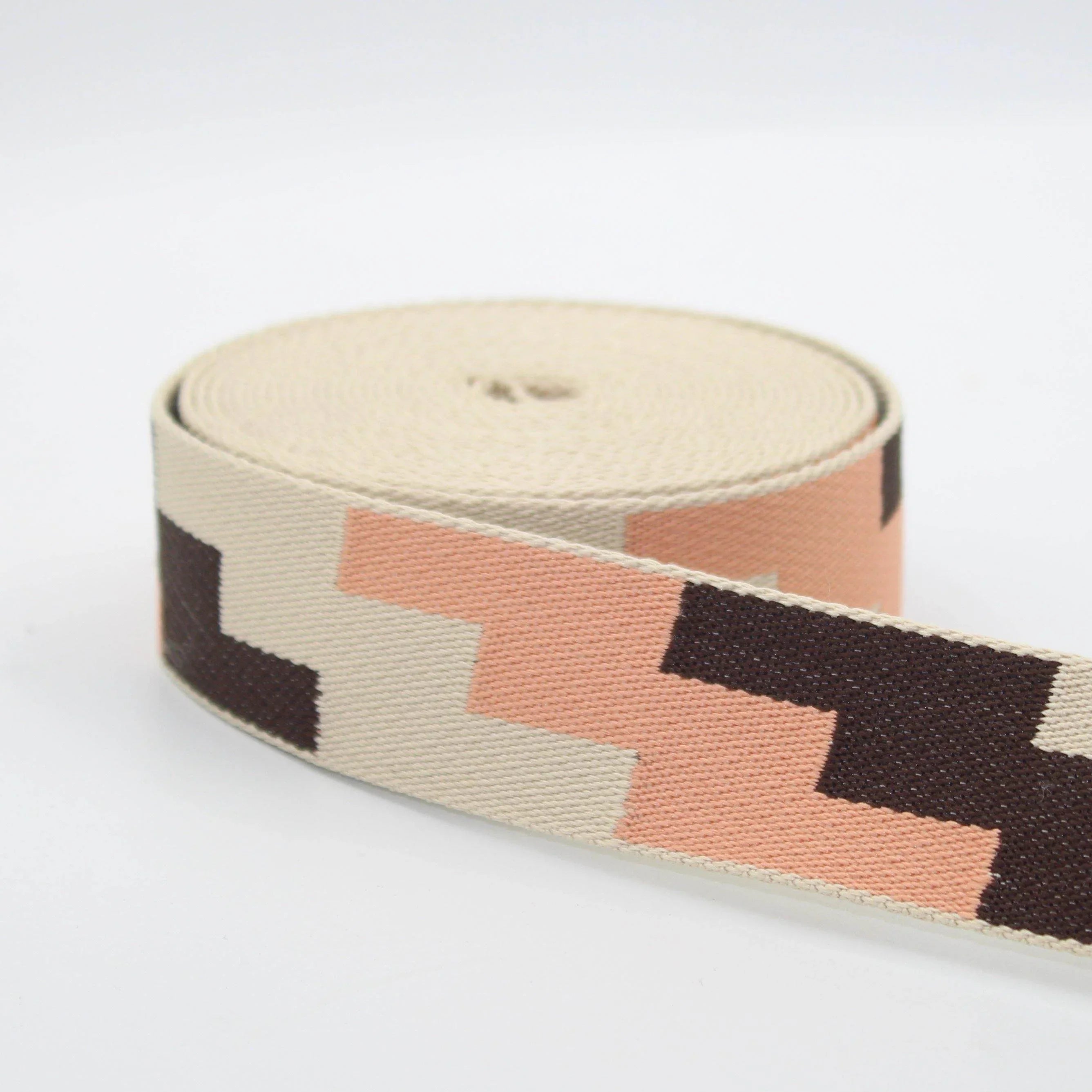5 Meters 38mm Geometric Webbing #RUB1932 - ACCESSOIRES LEDUC BV