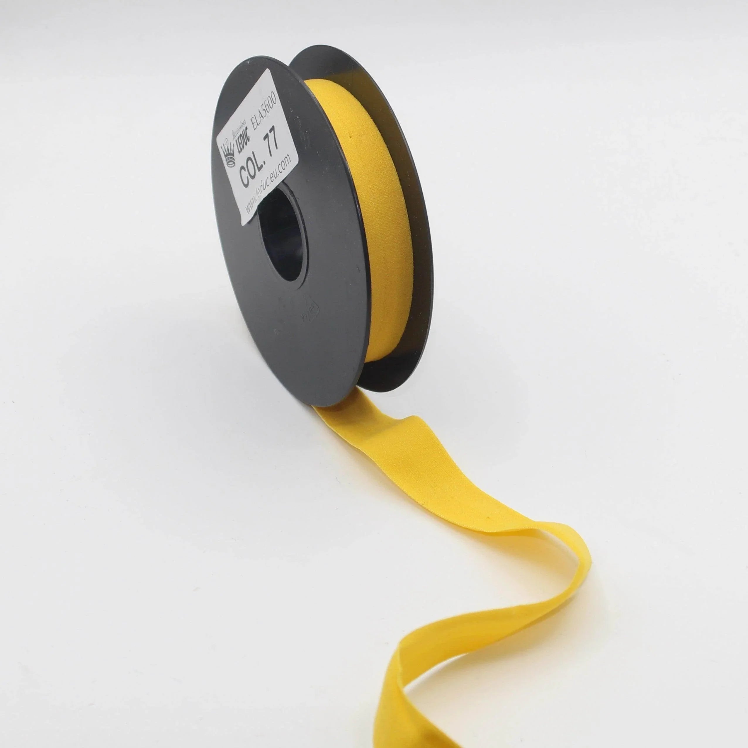 10mt Soft Elastic Bias Binding in Polyester 18mm prefolded #ELA3600 - ACCESSOIRES LEDUC BV