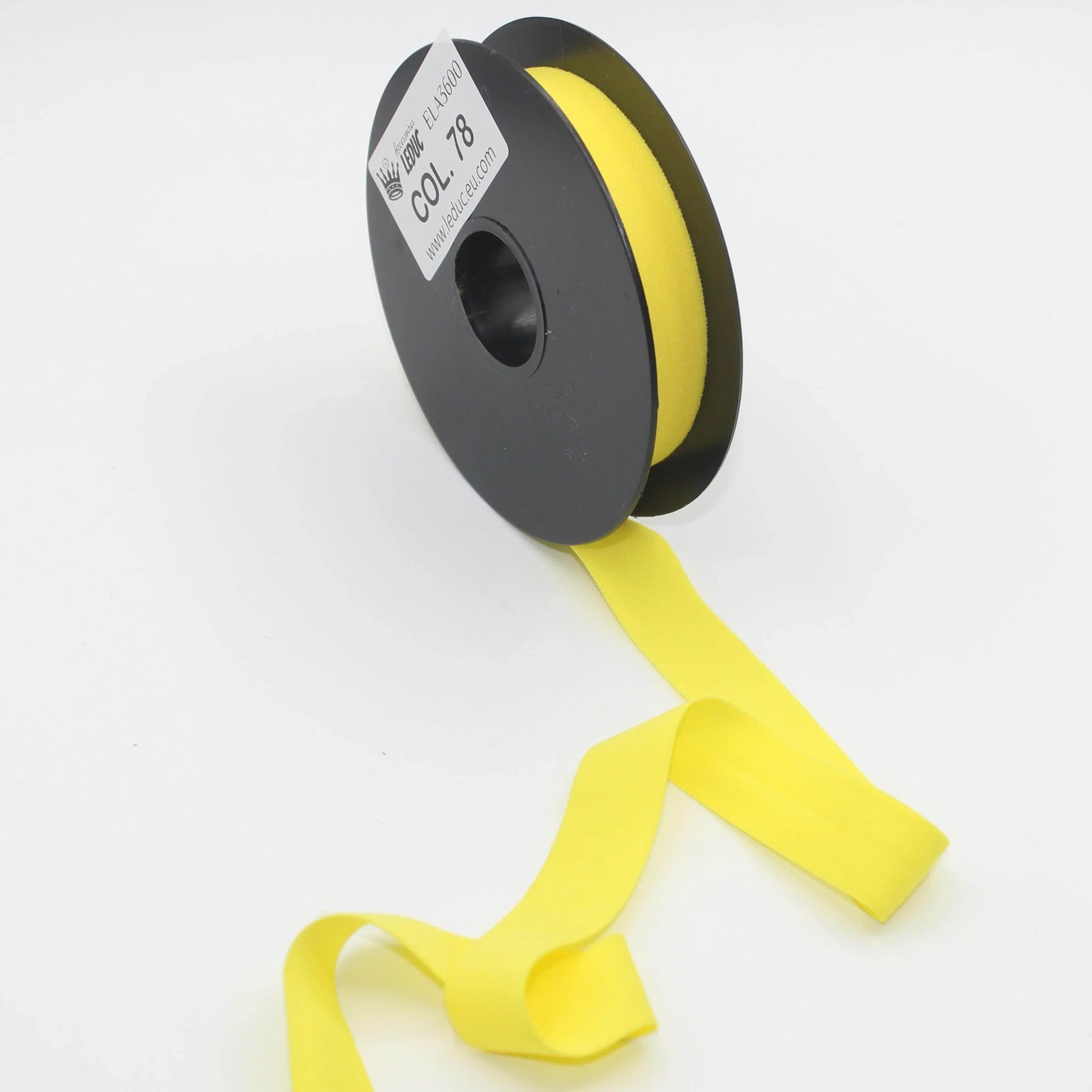 10mt Soft Elastic Bias Binding in Polyester 18mm prefolded #ELA3600 - ACCESSOIRES LEDUC BV