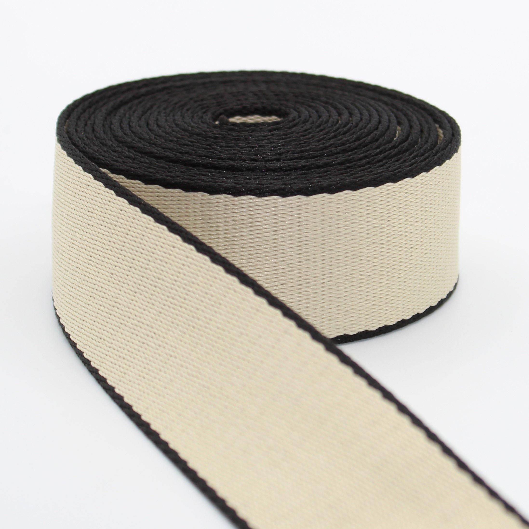 5 meters Bicolor Fine Webbing 38mm #RUB1935 - ACCESSOIRES LEDUC BV